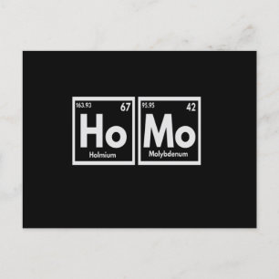 Homo Gay Pride Chemical Elements Shirt Funny LGBTQ Briefkaart