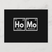Homo Gay Pride Chemische Elementen T-shirt Funny L Briefkaart (Voorkant)