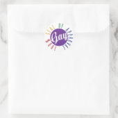Homo Goedkeuringssticker Ronde Sticker (Tas)