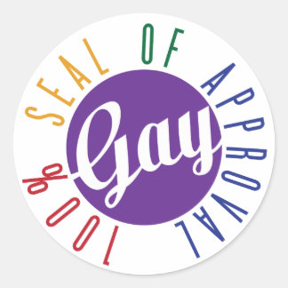 Homo Goedkeuringssticker Ronde Sticker