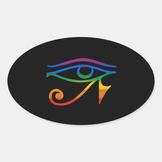 Homo Goth Pride Ovale Sticker (Voorkant)
