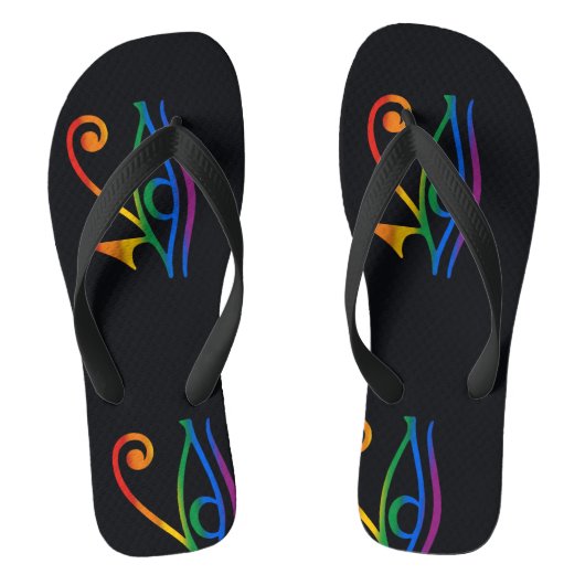 Homo Goth Pride Teenslippers (Voetbed)