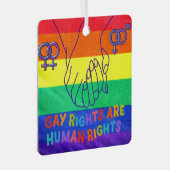 Homo heeft rechten metalen ornament (Voorkant Rechts)