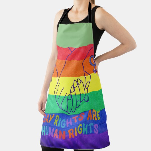 Homo heeft rechten schort (Insitu)