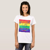 Homo heeft rechten t-shirt (Voorkant volledig)