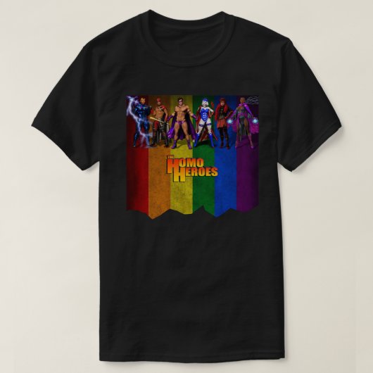 Homo Heroes T-Shirt (Design voorkant)