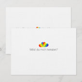 homo huwelijksaanzoek uitnodiging (Voorkant / Achterkant)