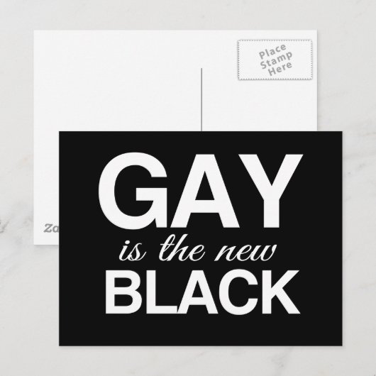 HOMO IS HET NIEUWE ZWART - PNG.NL BRIEFKAART (Voorkant / Achterkant)