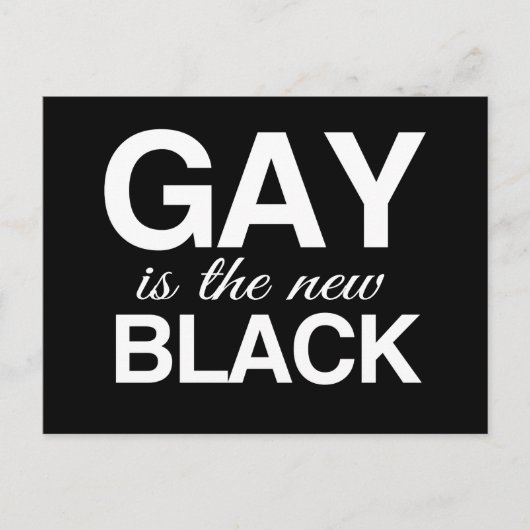 HOMO IS HET NIEUWE ZWART - PNG.NL BRIEFKAART (Voorkant)