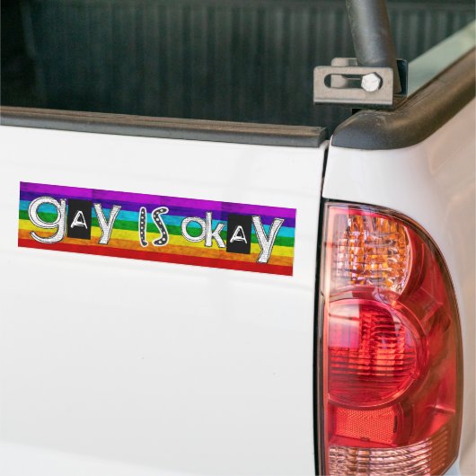 homo is oké bumpersticker (Op Truck)