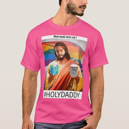 Homo Jezus T-shirt (Voorkant)