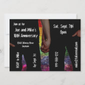 Homo jubileumfeest uitnodigingen (Voorkant)