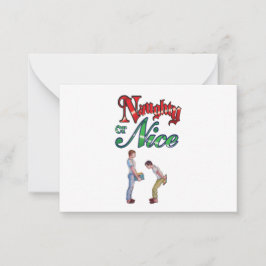 Homo kerst humor kaart notitiekaartje