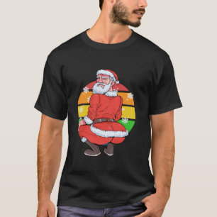 Homo Kerstman Baard LGBTQ Kerst Kerstmis Twerk T-shirt
