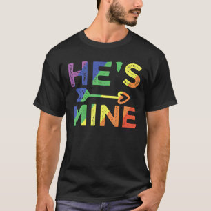 Homo Koppel Matching Hij Is Van Mij LGBT Pride T-shirt