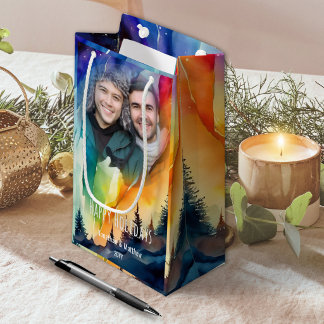 Homo Koppel Onze Eerste Kerst Foto Klein Cadeauzakje