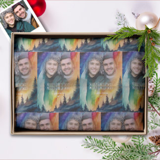 Homo Koppel Onze Eerste Kerst Foto Tissuepapier