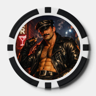 Homo Leer Vader 1970s Biker Pokerfiches – Dubbel Poker Chips