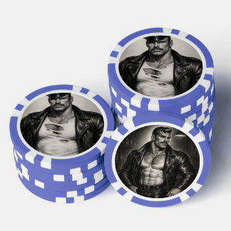 Homo Leer Vader Jaren 40 Motorfiets Pokerfiches – Poker Chips