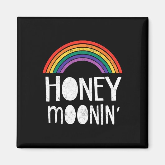 Homo lesbienne net getrouwd bruiloft partij T-shir Magneet (Voorkant)