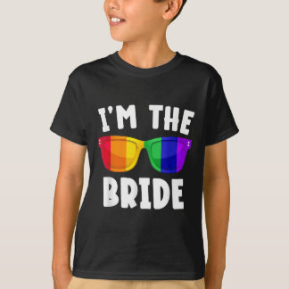 Homo Lesbisch Lgbt Trouwfeest Bruid T-shirt vrijge