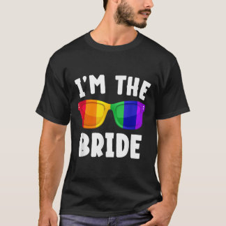 Homo Lesbisch Lgbt Trouwfeest Bruid T-shirt vrijge
