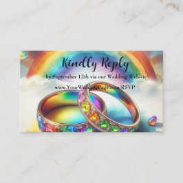 Homo, Lesbisch, LGBTQ Bruiloft antwoord Kaart