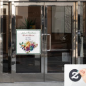 Homo/Lesbisch Regenboog Rozen Vrijgezellenfeest Raamsticker (Kantoordeur)