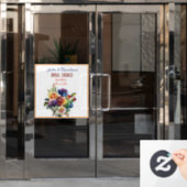 Homo/Lesbisch Regenboog Rozen Vrijgezellenfeest Raamsticker (Kantoordeur)