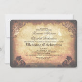 Homo Lesbisch Vrouw Koppel Schedels Gothic Wedding Kaart (Achterkant)