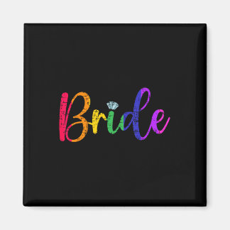 Homo Lesbische LHBT Wedding Party Bruid T-shirt Ba Magneet