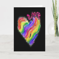 Homo Lesbische Regenboog Hart "Liefde"