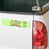 Homo Lesbische "Regenboog Oma" Bumpersticker (Op Truck)