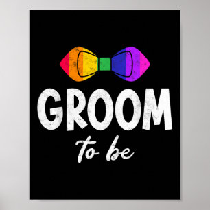 Homo lesbische vrijgezellenfeest bruidegom om te T Poster