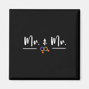 Homo-LGBT-huwelijksfeest voor Mr. en Mr. Honeymoon Magneet