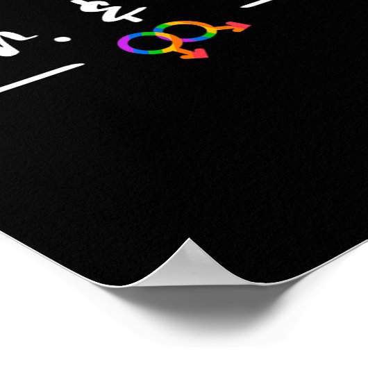 Homo-LGBT-huwelijksfeest voor Mr. en Mr. Honeymoon Poster (Hoek)