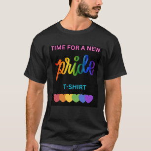 Homo lgbtq tijd voor een nieuw pride t-shirt