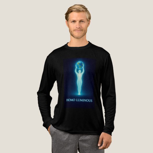 Homo Luminous - De Lichtbrenger Heren Bella Lang Tri-Blend Shirt (Voorkant)