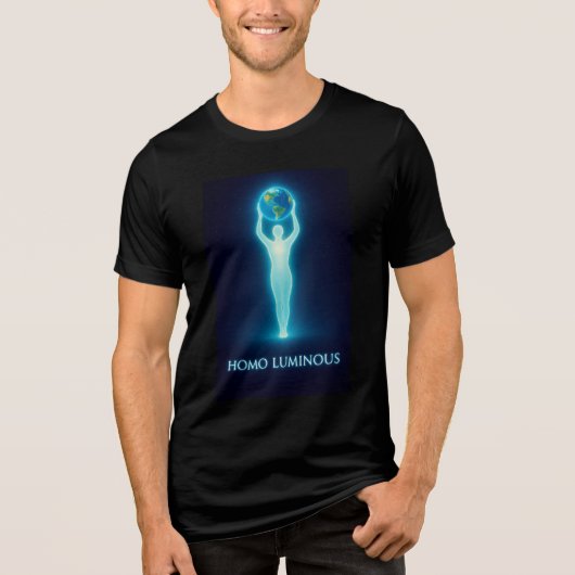 Homo Luminous - Lichtbrenger Heren Bella T-Shirt (Voorkant)