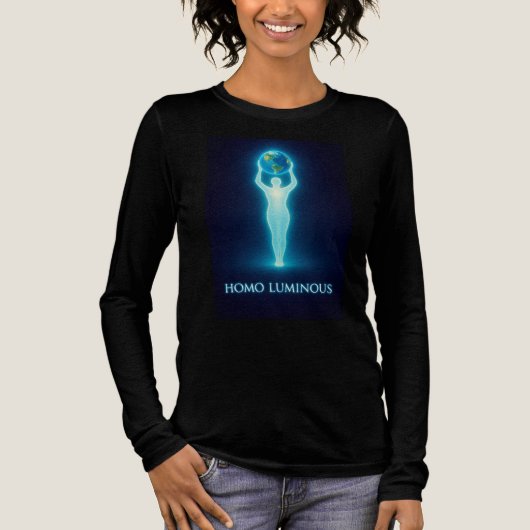 Homo Luminous - Light Bringer Long Women's Tee Tri-Blend Shirt (Voorkant)