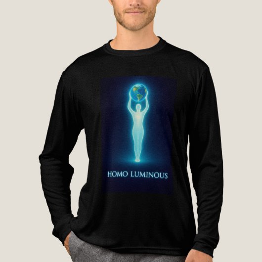 Homo Luminous - The Light Bringer Men's Bella Long Tri-Blend Shirt (Voorkant volledig)