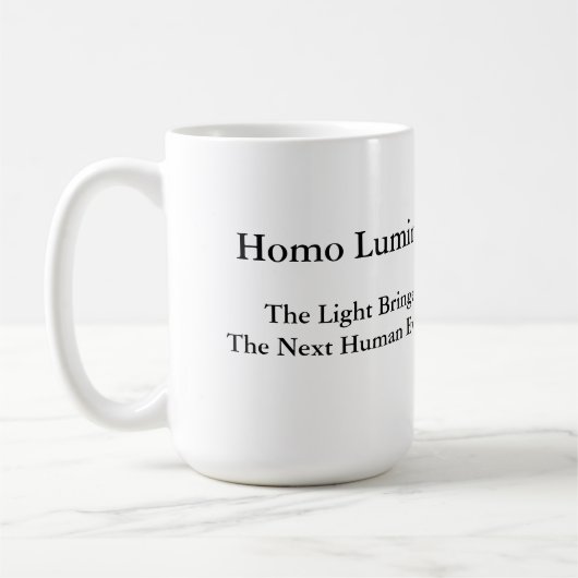 Homo Luminous The Light Bringer Morning Mug 15 oz Koffiemok (Links)