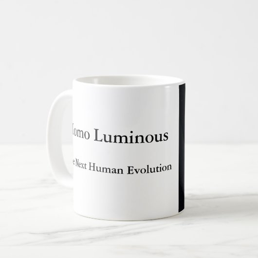 Homo Luminous The Next Human Evolution Mug 11 oz Koffiemok (Voorkant links)