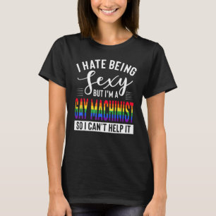 Homo machinebankiers kleding Schattig machineban T-shirt