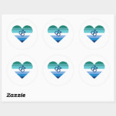 Homo Man Azure MLM Hart Ronde Sticker (Vel)