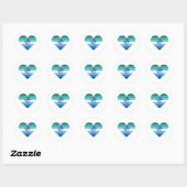 Homo Man Azure MLM Hart Ronde Sticker (Vel)