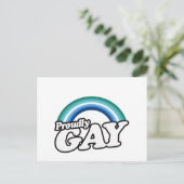 Homo man en trots briefkaart (Staand voorkant)