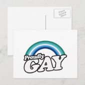 Homo man en trots briefkaart (Voorkant / Achterkant)