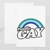 Homo man en trots feestdagenkaart (Voorkant / Achterkant)