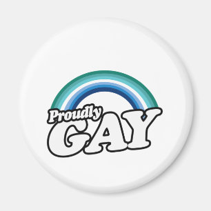 Homo man en trots magneet